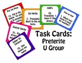 Spanish Preterite U Group Task Cards