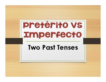 Preview of Spanish Preterite Vs Imperfect Notes With Video