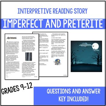 Preview of Spanish Preterite and Imperfect Story- Reading in the past tense