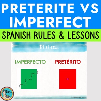 Preview of Preterite vs Imperfect Rules Lesson for Spanish Class
