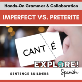 Spanish - Preterite vs. Imperfect - EDITABLE hands-on activity