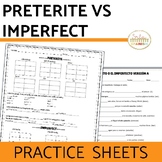 Spanish Preterite vs Imperfect Practice Activities Workshe