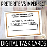 Spanish Preterite vs Imperfect Practice DIGITAL Task Cards