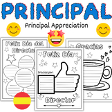 Spanish Principal Appreciation Day - Thank You Coloring Pa