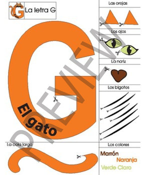 Spanish Printable Letter Animal Craft by Para Nuevo Rumbo | TPT
