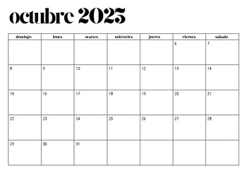 Spanish Printable School Year Calendar 23-24 by Spanish with Selena