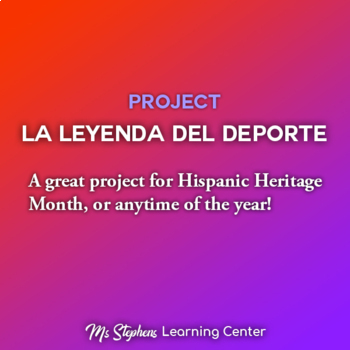 Preview of Spanish Project, Hispanic Heritage Month Activity