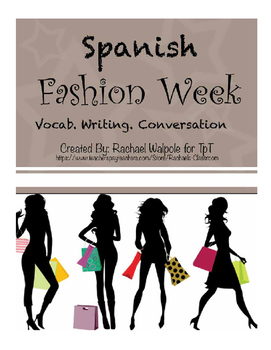 Preview of Spanish Project on Fashion.  Vocab, Writing, Conversation!!!