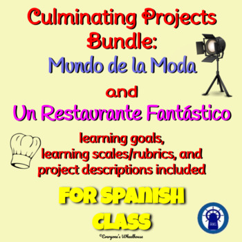 Preview of SPANISH Projects Bundle: Culminating Projects for La Ropa and El Restaurante