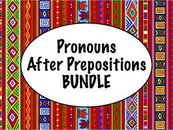 Preview of Spanish Pronouns After Prepositions BUNDLE- PowerPoint, Worksheets, Keynote