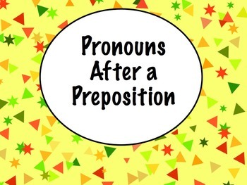 Preview of Spanish Pronouns After Prepositions PowerPoint Slideshow Presentation