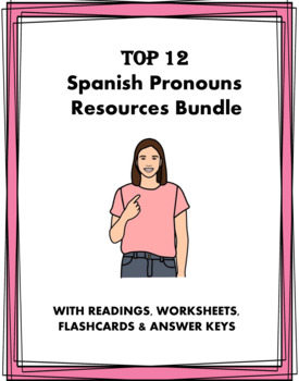 Preview of Spanish Pronouns Bundle: 12 Resources at over 40% off! (Pronombres)