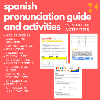Preview of Spanish Pronunciation Guide and Speaking Activity (Spanish 1)