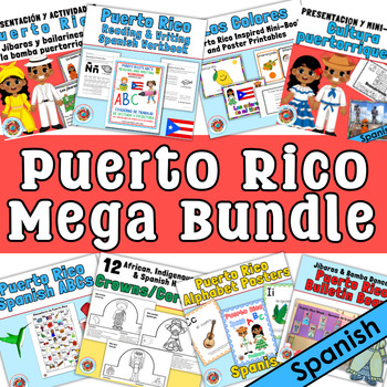 Preview of Puerto Rico (Spanish) Culture Mega Bundle Semana Puertorriqueña