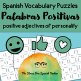 Spanish Puzzles ADJETIVOS DE PERSONALIDAD Positive Words V