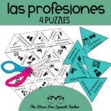 Spanish Puzzles PROFESIONES profesiones vocabulary COGNATES