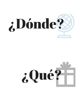 Preview of Spanish Question Word Mini Posters