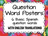 Spanish Question Word Posters - Fiesta Mexicana