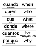 Spanish Question Words