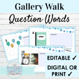 EDITABLE Spanish Question Words Gallery Walk Writing Activ