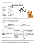 Spanish Question Words Guided Notes Handout