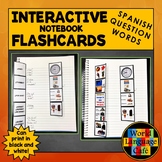 SPANISH QUESTION WORDS INTERACTIVE NOTEBOOK FLASHCARDS ⭐  
