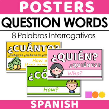 Preview of Spanish Interrogatives - Question Words - POSTERS - Bulletin Board Decorations
