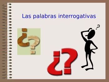 Preview of Spanish Question Words - Palabras interrogativas