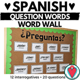 Spanish Question Words Posters - Spanish Vocabulary Word Wall
