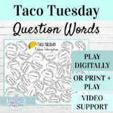 Spanish Question Words Activity | Digital or Print Taco Tu