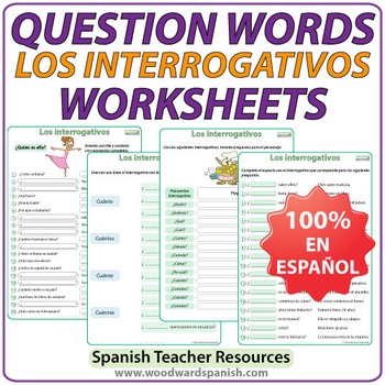 Preview of Spanish Question Words Worksheets