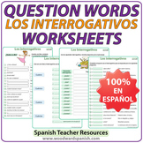 Spanish Question Words Worksheets