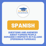 Spanish: Questions and answers about famous persons