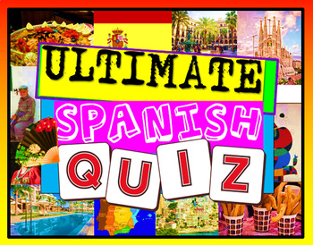 Preview of Spanish Quiz