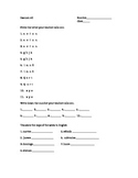 Spanish Quiz - alphabet, numbers, days, dates, weather, colors