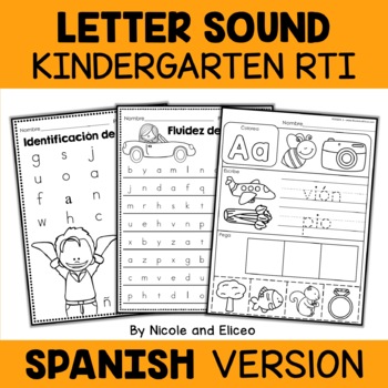 Preview of Spanish Kindergarten RTI Letter Sounds