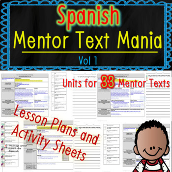 Preview of Spanish Read Aloud Lesson Plan and Activities Bundle