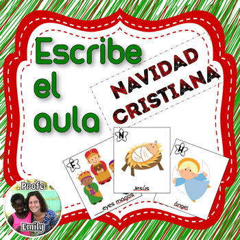 Preview of Spanish Read / Write the Room: Religious Christmas