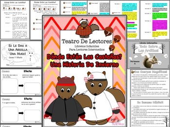 Preview of Spanish Reader's Theater Script: Squirrels In Winter, Winter Theme