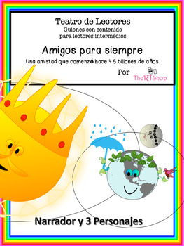 Preview of Spanish Readers' Theater Script, Reading-Science Integration - Sol, Luna, Tierra
