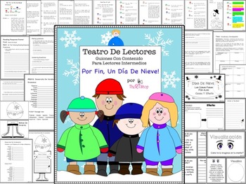 Preview of Spanish Reader's Theater Script: Winter Theme, Reading Activities