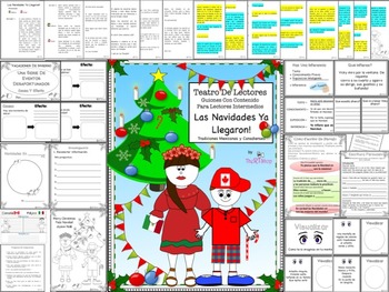 Preview of Spanish Reader's Theater: Christmas' Traditions, Holidays, Winter, Full Pack