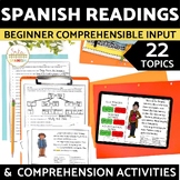 Spanish Reading Comprehension Passages and Worksheets for 