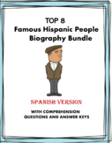 Spanish Biography Bundle: Top 8 Biografías @40% off! (Lati