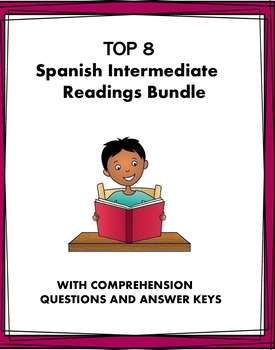 Preview of Spanish Intermediate Reading Bundle: Top 8 Lecturas at 40% off! (Spanish 2)