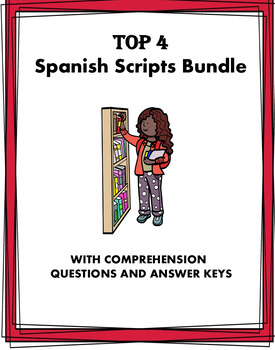 Preview of Spanish Scripts Reading Bundle: Lecturas de diálogos: 4 Easy Readings @35% off!