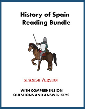 Preview of History of Spain Reading Bundle: Historia de España - 4 Lecturas @30% off!