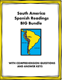 South America Spanish BIG Reading Bundle: 20 Lecturas @50%