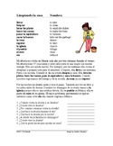 Spanish Chores and Cleaning Reading: Limpiando la casa (Qu