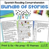 Spanish Reading Comprehension No Prep Activities Bundle – 